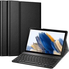 Novstrap Samsung Galaxy Tab A8 10.5 SM-X200 X205 X207 2021 Uyumlu Bluetooth Klavyeli Tablet Kılıfı