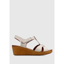 Eclipse Bej Kadın Konfor Sandalet