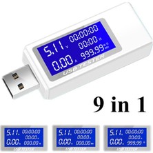 Bonnie USB Voltmetre Ammetre Güç Kapasitesi Pil Metre 9 1 (Yurt Dışından)