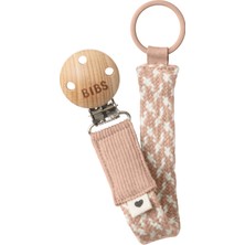 Bibs Paci Braid Emzik Askısı - Blush / Ivory