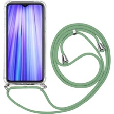 TahTicMer Samsung Galaxy M32 Uyumlu Kılıf Silikon Ipli Boyundan Askılı Darbe Emici Antishock Kapak Tpu