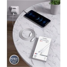 Syrox 35 PD18LK 18W 3.0A Type-C To Lightning Şarj ve Data Kablosu Syrox PD18LK