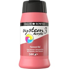 Daler Rowney System 3 Akrilik Boya 500ML 544 Fluoro Red