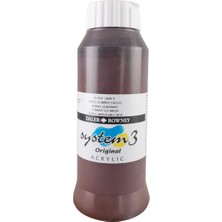 Daler Rowney System 3 Akrilik Boya 1000ML 223 Burnt Umber