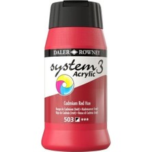 Daler Rowney System 3 Akrilik Boya 500ML 503 Cadmium Red Hue
