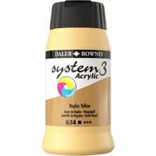 Daler Rowney System 3 Akrilik Boya 500ML 634 Naples Yellow