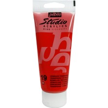 Pebeo Studio Akrilik Boya - Transparent Vermilion - 100ML - N:19
