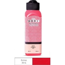 Artdeco Kırmızı Yeni Formül Akrilik Boya 140 ml