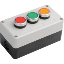 Motorobit Üçlü Push Buton Kutusu - Kırmızı / Yeşil / Sarı
