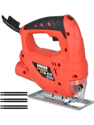 Mager Alman Devir Ayarlı Dekupaj Testere Makinesi 6 Adet Bıçak Hediye
