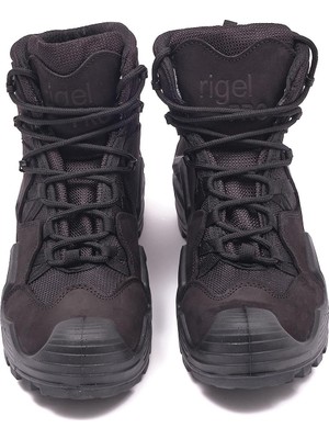 Rigel Work Shoes Rigel Pro Mid Kışlık Erkek Hakiki Nubuk Deri Soğuk ve Su Geçirmez Tactical Outdoor Asker Botu