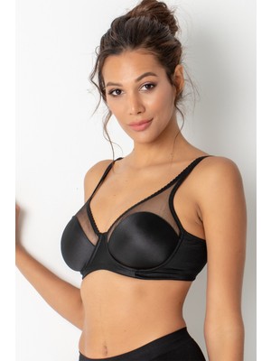 Miorre Balenli Tül Detaylı Minimizer Toparlayıcı Sütyen