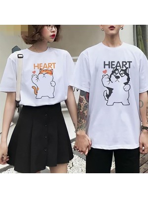 Touz Moda  Çift Kombini Heart T-Shirt