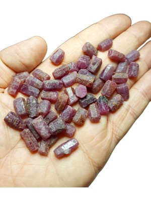 Yaşam Tohumu Yakut Taşı Kütle Ham Parça Altıgen ve Benzeri Formda 2-2,49 Gram Aralığı