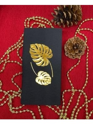 Kidspartim Gold Yaldızlı Siyah Deve Tabanı Peçete