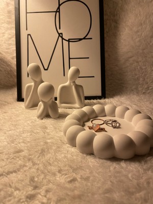 Kum's Design Kums Desıgn Dekoratif Aile Obje&bubble Organizer Takı Tabağı Mumluk