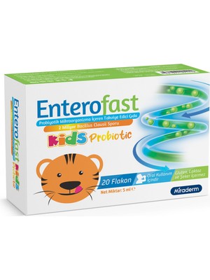 Miraderm EnteroFast Kids Probiyotik 20 Flakon