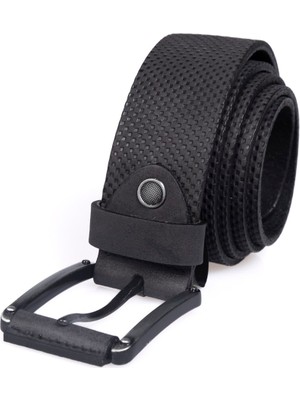 Tudors Erkek %100 Hakiki Deri 4 cm Spor Siyah Kemer
