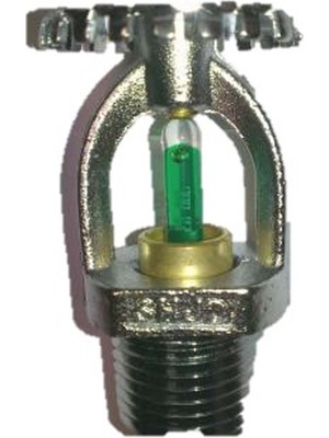 Ul Dik Up Tip Yangın Sprinkler Krom 93 C Yeşil 1/2 Sr