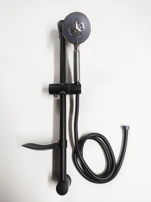 Arvent Siyah Sürgülü Mix Paslanmaz Duş Seti Lüks Seri SET04