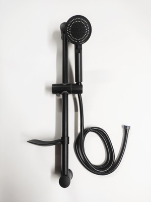 Arvent Siyah Sürgülü Mix Paslanmaz Duş Seti Lüks Seri SET12