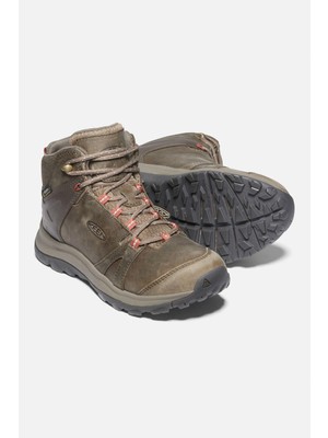 Keen Terradora 2 Leather Mid Wp - Deri Su Geçirmez Kadın Botu - Açık Kahverengi