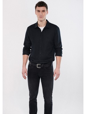 Mavi Siyah Gömlek 8810666-900