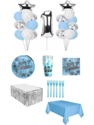 Dipak Mavi Renk 1 Yaş Doğum Günü Seti