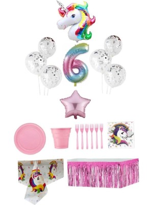 Dipak Unicorn 6 Yaş Doğum Günü Seti