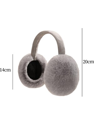 Bahara 2x Bulanik Kiş Kişli Kulak Isitici Unisex Ear Muffs Ear Kullanim Yüküm Earmuffs Gri Renk Koyu Pink (Yurt Dişindan)