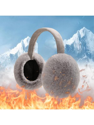 Bahara 2x Bulanik Kiş Kişli Kulak Isitici Unisex Ear Muffs Ear Kullanim Yüküm Earmuffs Gri Renk Koyu Pink (Yurt Dişindan)