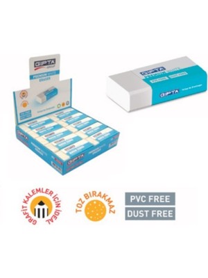 Gıpta Silgi Premium Pvc-Dust Free Beyaz (30 Lu Paket) K2542