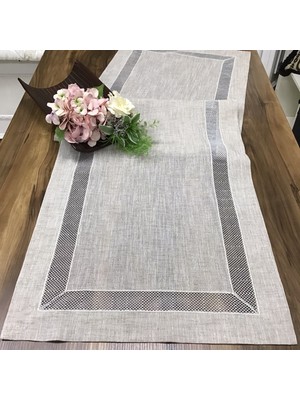 Oya Home Füme Petek Kolber Detaylı RANIR-45*150CM