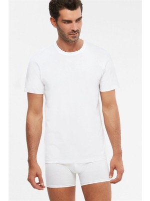 Kom James 2'Li Modal Yuvarlak Yaka T-Shirt