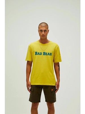 Bad Bear 22.007.053 Title Bad Bear Yazili Erkek Kisa Kol Tshirt - Hardal