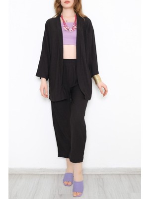 Online Sepetinde Kimono Takım Siyah - 10756.1254.