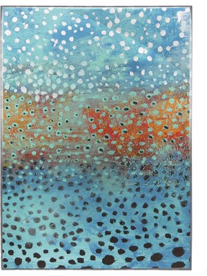 SHOP365 Renkli Fırça Darbeleri Yağlı Boya Görünümlü Modern Çağdaş Sanatsal Poster P-004641