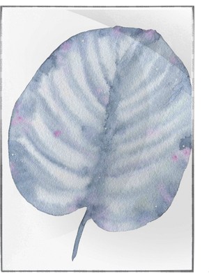 SHOP365 Doğa Tropikal Botanik Yaprak Çizim Sulu Boya Görünümlü Modern Poster P-004621