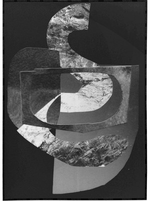 SHOP365 Modern Siyah Zemin Kompozisyon Gri Siyah Tonlar Poster P-000157