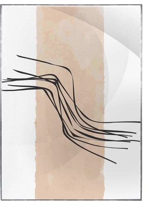 SHOP365 Fırça Darbeleri ve Şekiller Pastel Renkler Modern Poster P-004428