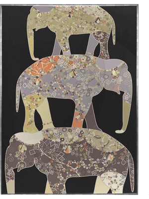 SHOP365 Fil Figürleri Illüstrasyon Dekoratif Poster P-004530