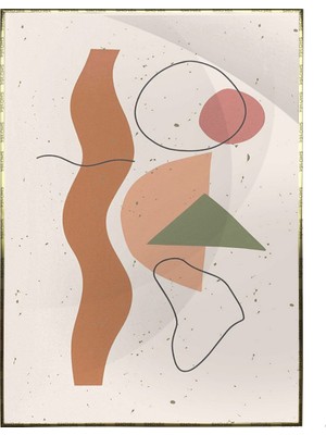 SHOP365 Çeşitli Objeler Pastel Renkler Modern Tuval Modern Sanat Poster P-000295