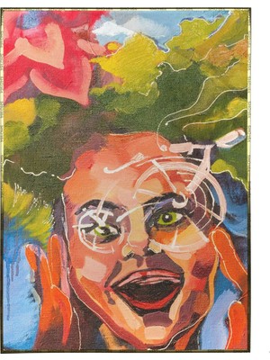 SHOP365 Kız Portresi Renkli Poster P-000129