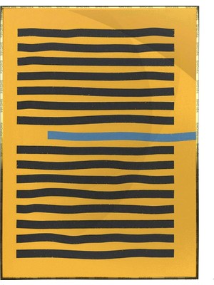 SHOP365 Çizgiler Sarı Renkler Modern Poster P-000648