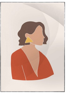 SHOP365 Şık Moda Kadın Pastel Renkler Modern Poster P-000313