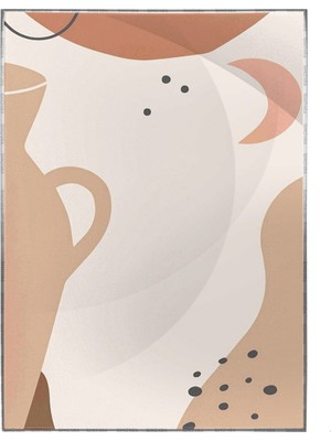 SHOP365 Çömlek ve Şekiller Pastel Renkler Modern Poster P-000343