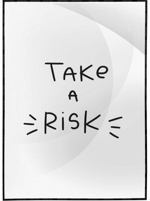 SHOP365 Take A Risk Ingilizce Yazı Başarı Motivasyon Poster P-000465