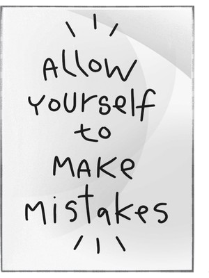 SHOP365 Allow Yourself To Make Mistakes Motivasyon Yazı Poster P-000482