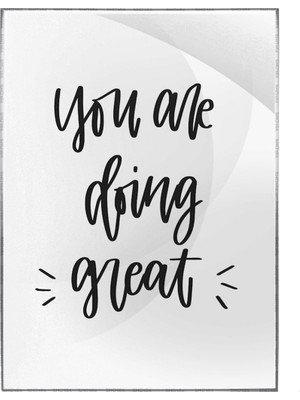 SHOP365 You Are Doing Great Ingilizce Yazı Motivasyon Poster P-000474