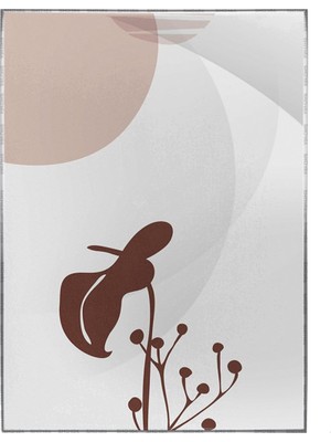 SHOP365 Bitki Yapraklar ve Şekiller Modern Poster P-000751